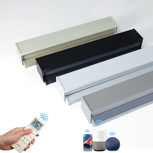 Persianas Enrollables Inteligentes Motorizadas <span class=keywords><strong>con</strong></span> Control Remoto, Cortinas Opacas Automáticas de <span class=keywords><strong>Doble</strong></span> Capa para el Hogar y la Oficina - Product Image 5