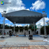 Scène mobile en aluminium robuste pour événements extérieurs, concerts, DJ, fêtes, à vendre