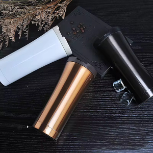 Stainless Steel Tumbler Vacuum <b>Insulated</b> Double <b>Wall</b> Travel Mug With Lid Minimalist Design Copper Black White Colors - Product Image 6