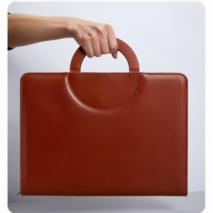 24 heures sur le <span class=keywords><strong>dossier</strong></span> <span class=keywords><strong>en</strong></span> cuir personnalisé <span class=keywords><strong>en</strong></span> <span class=keywords><strong>ligne</strong></span> avec porte-cahier Padfolio à stylo étui à fermeture éclair pour portefeuille d'affaires - Product Image 3