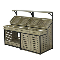Nieuwe Aankomst Enkele Side Supermarkt Rack Houten Display Planken Supermarkt Groente En Fruit Plank