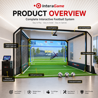 Fabricante Mayorista de Juegos de Fútbol Interactivos para Interiores, Sistema Simulador de Entrenamiento de Tiro con Proyección de Fútbol para Niños de 360 Grados