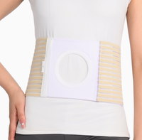 Ceinture abdominale respirante et douce pour la peau, anti-étranglement, à haute élasticité, pour soins post-stomie