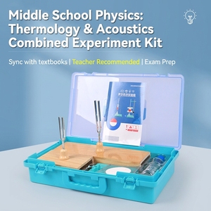 Boîte d'expériences combinées de thermomètre thermique et acoustique professionnel pour laboratoire de sciences physiques du collège - Product Image 1