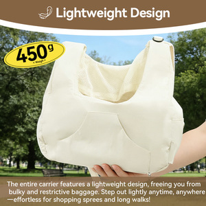 <b>Pet</b> Chest Bag Mesh Breathable Dog Cat <b>Carrier</b> Backpack Travel Outdoor Use 50x48x61cm - Product Image 4