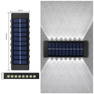 Lampe solaire LED décorative pour clôture, haute efficacité, écologique, 3500K blanc chaud, batterie au lithium, éclairage paysager automatique - Product Image 4