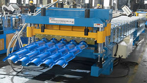 아제르바이잔 꽃무늬 유약 타일 지붕재 제조 기계 - Product Image 3