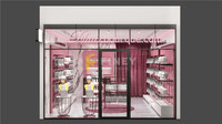 Meuble de Présentation Mural Rose Or pour Perruques, Design Intérieur de Boutique de Perruques Personnalisé, Décoration de Salon, Mannequin