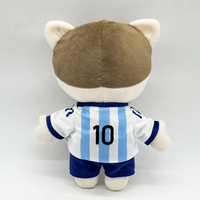 Nouvelle Peluche Chaton Arbitre en Forme Humaine, Rembourrée en Coton PP, Jouet en Peluche Chat de Dessin Animé, Vente en Gros, Cadeau Promotionnel