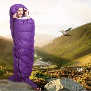 ถุงนอนขนเป็ดน้ำหนักเบาพิเศษสำหรับผู้ใหญ่ ใช้ได้ทั้งภายนอกและภายในอาคารในฤดูหนาว หนาและอบอุ่น สามารถใช้รวมกันเป็นแบบคู่สำหรับการตั้งแคมป์หรือพักผ่อนช่วงกลางวัน - Product Image 6