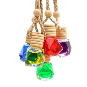Pendentif parfumé pour voiture, forme diamant, 4 cm de large, 3 cm de haut, huile essentielle, parfum longue durée, pour la décoration intérieure de la voiture - Product Image 3