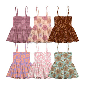 Nuovo Arrivo: Top da <span class=keywords><strong>Donna</strong></span> a Tema Hawaii con Spalline Sottili Regolabili, in Seta di Latte, Senza Maniche, con Gonna Smockata - Product Image 1