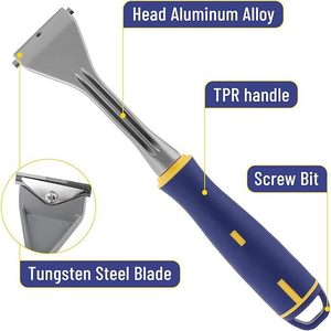 Paint Scraper 6 Inch Stainless Steel Blade Flat Anti-Slip Handle For Plasterboard Glue Removal DIY Use - Product Image 4