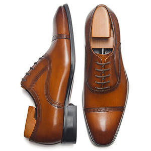 Venta caliente al por mayor de zapatos clásicos de los hombres de cuero genuino Zapatos de vestir de negocios para los hombres del Partido de la boda de oficina <span class=keywords><strong>Wing</strong></span> Tip zapatos de hombre - Product Image 6