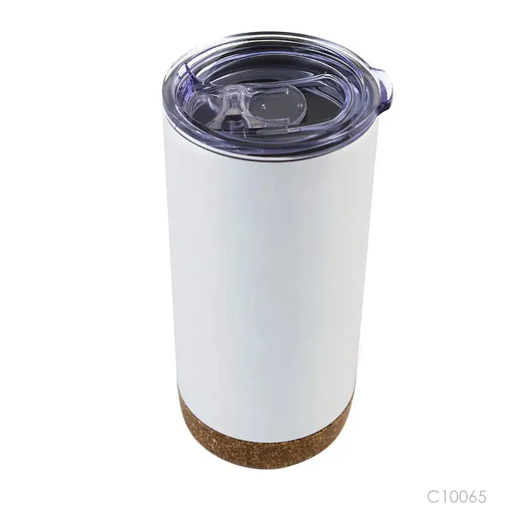 Prostar-taza aislante al vacío, respetuoso con el medio ambiente, con fondo de corcho, 450ML, taza de café personalizada de acero inoxidable, Base de corcho
