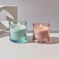 Supports de Bougies en Verre Transparents Personnalisés, Vides, Ronds Uniques, 8oz 10oz 12oz, Décoration Maison, Cadeau Mariage, Conteneurs à Bougies (Vente en Gros)