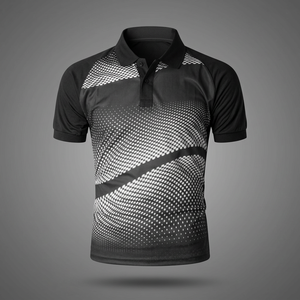 เสื้อยืดกีฬาคอปกโพลีเอสเตอร์สำหรับผู้ชาย - Product Image 2