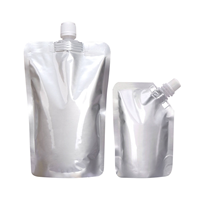 Sachets souples personnalisés à bec verseur pour liquides, très demandés, 1L 2L 3L 5L 10L 50ml 100ml 500ml, en aluminium avec bec verseur