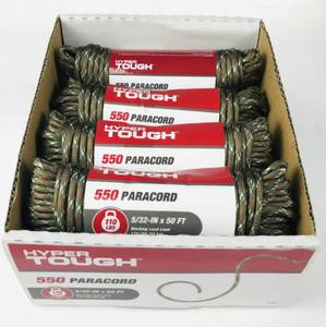 Dark 9 Strand Multifunctional Polyester and Plastic Parachute Cord Outdoor Camping Lanyard Rope 5/32IN X 50FT - Product Image 2