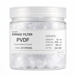 Filtros de Jeringa de Nylon para Preparación de Muestras, Fabricación OEM/ODM en Corea, 13 y 25 mm, 0.2 y 0.45 Micras, No Estériles - Product Image 2