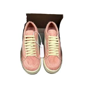 Zapatillas bajas de cuero de lujo Owens para hombre y mujer, con cordones, suela gruesa, informales, planas, en stock, color negro - Product Image 6