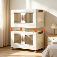 Organisateur de rangement en plastique durable, amovible et inodore, grande capacité, design pliable pour l'organisation de la maison, du bureau et des vêtements