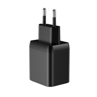 Chargeur rapide GaN PD Type-C 35W ETL PSE SAA GS double USB-C pour téléphones, tablettes, batteries externes avec protection OTP et OVP