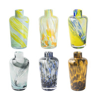 Vase en verre cristal de luxe rétro fait main, style scandinave moderne décontracté, hydroponique, écologique, décoration d'intérieur, Bar Mitzvah