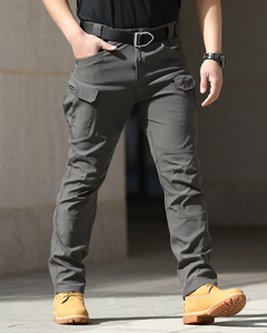 Men's <strong>Elastic</strong> Tactical Cargo Pants High Quality Waterproof Hiking Multi Functional Pockets Security <strong>Work</strong> Pants <strong>Trousers</strong> - Product Image 4
