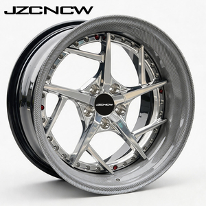 ล้อคาร์บอนไฟเบอร์แบบกำหนดเอง JZCNCW 3 ชิ้น พร้อมล้ออะลูมิเนียมอัลลอยด์ฟอร์จ สำหรับ M3 911Gts Huracan EVO Lp600 Gallardo F458 488 F8 SF90 - Product Image 1