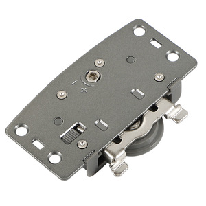 <b>Wardrobe</b> Sliding Door Track Aluminum Alloy Double Damper Non-Detachable Wall Mount Cabinet <b>Hardware</b> YG228 - Product Image 3
