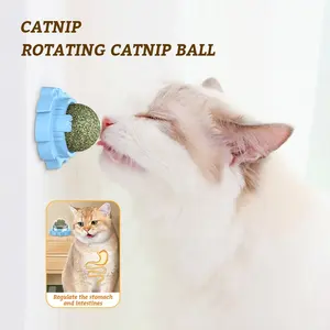 사용자 정의 로고 애완 동물 제품 고양이 장난감 개박하 공 롤리팝 휴식 고양이 개박하 장난감