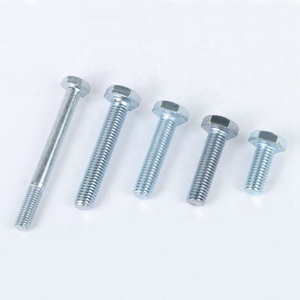 Pernos Hexagonales de Acero Galvanizado DIN933, Tornillos <span class=keywords><strong>M4</strong></span> M6 M8 8.8 M12 M16 M18, Parafuso Sextavado M20 M24 para Puerta y Techo - Product Image 1