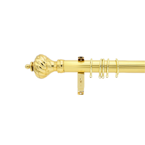Wholesale Cheap Price High Quality Single Antique Brass <strong>Curtain</strong> <strong>Poles</strong> And Accessories <strong>Black</strong> Metal <strong>Curtain</strong> Rods Set For Windows - Product Image 4