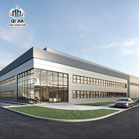 Bâtiment commercial préfabriqué sur mesure à plusieurs étages en structure métallique, bureau, commerce de détail, immeuble d'appartements en structure métallique