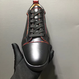 Nuevo Modelo 2025, Zapatos Deportivos Rojos para Hombre, Zapatos de Tenis Transpirables de Cuero Genuino, Zapatos Planos para Patinar - Product Image 2