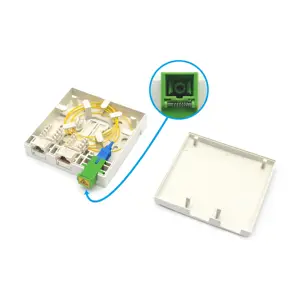 DW-1080 White plastic FTTH 4 PORT 3 Core Roseta Optica Desktop Fiber Optic Termination Box