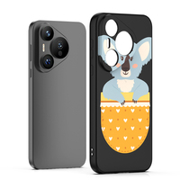 Coque de téléphone portable en microfibre intérieure en silicone TPU peinte aux couleurs UV personnalisées pour Huawei Pura 70 couverture arrière