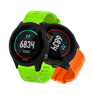 Bracelet de montre en silicone respirant de 20 mm pour <span class=keywords><strong>Garmin</strong></span> Vivoactive6/5/<span class=keywords><strong>3</strong></span> et Forerunner 245/645/570 <span class=keywords><strong>Smartwatch</strong></span> - Product Image 4