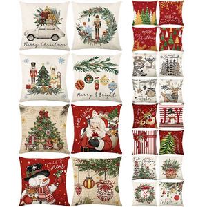Housses de coussin décoratives Joyeux Noël avec motifs Arbre de Noël, Camion de Noël, Renne, Forêt pour Canapé, Lit, Maison, Hiver, Fêtes - Product Image 4