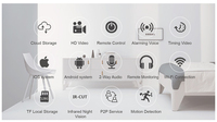 Caméra IP Intérieure Sans Fil HD 4MP Tuya Smart Life avec Suivi Automatique des Personnes, Interphone Bidirectionnel, Vision Nocturne IR Couleur pour Protocole