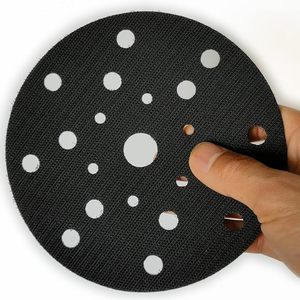 Tùy Chỉnh OEM <span class=keywords><strong>6</strong></span> <span class=keywords><strong>Inch</strong></span> 150 Mm Giao Diện Mềm Mại Miếng Bọt Biển Bảo Vệ Pad Với 21 Lỗ Và Móc Và Vòng Lặp Cho Xe Cơ Thể Đánh Bóng Miếng Đệm - Product Image 3