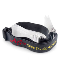 Bandeau de lunettes avec logo personnalisé Motif de transfert de chaleur Bande élastique jacquard extensible Double sangle pour lunettes de ski