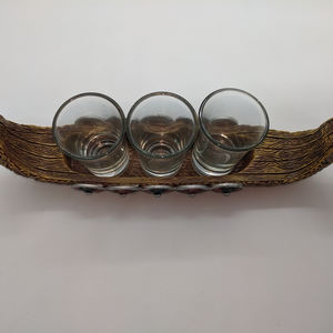 קישוטי זכוכית פיראט wjb12 nordic ספינת פיראט שרף קישוטי בית סירה קישוט שחור אישית - Product Image 3