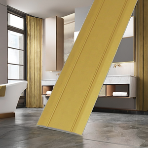 Bande d'étanchéité en alliage d'aluminium à profil droit pour seuil de <span class=keywords><strong>sol</strong></span> en bois et finition décorative de bordure métallique - Product Image 3