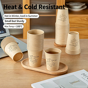 Gobelet en papier jetable, aspect mignon, épais, anti-brûlure et en matériau résistant, idéal pour les tasses à café à la maison et au bureau - Product Image 5