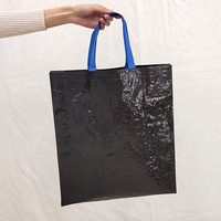 Sacs fourre-tout tissés OEM/ODM avec poignées, en matériaux recyclés, taille moyenne, logo personnalisé pour le shopping et l'épicerie