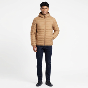 Blouson matelassé en toile pour homme, col montant, imperméable, respirant, anti-plis, haute qualité, sur mesure, vente chaude - Product Image 1