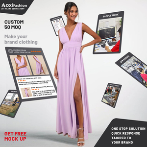 OEM produttore di abbigliamento Custom Make marchio a basso Moq servizio di Design abbigliamento di alta qualità abbigliamento <span class=keywords><strong>donna</strong></span> vestiti da <span class=keywords><strong>donna</strong></span> abito lungo - Product Image 6