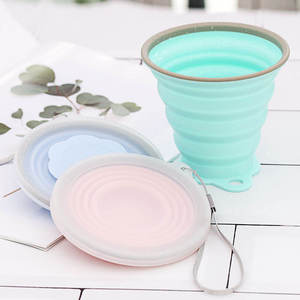 Foldable Coffee Cup Silicone Cup Eco-Friendly Silicone 150ml/350ml <b>Drinkware</b> Reusable & Portable Outdoor Buckle - Product Image 4
